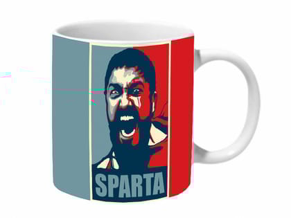 Multicolor Leonidas Sparta Ceramic Mug
