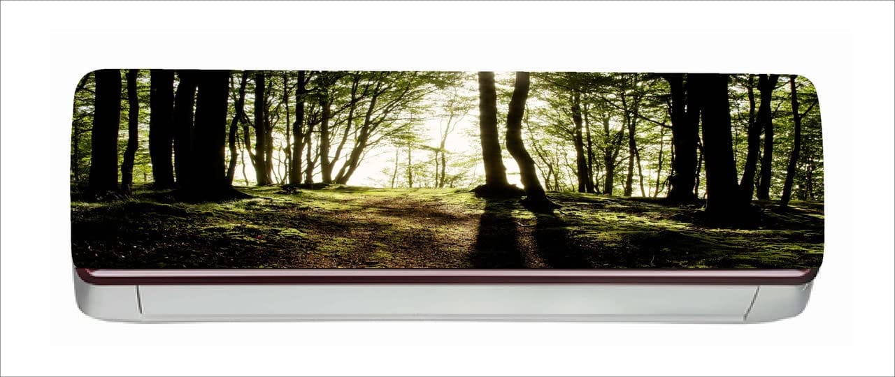 DreamKraft Beautiful Nature View AC Sticker (Multicolor PVC Vinyl, 30cm X 91cm)