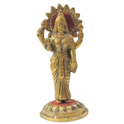 Aluminium Showpiece Standing Laxmi Ji, Height : 7.5 Inch (ASMAS482 L)