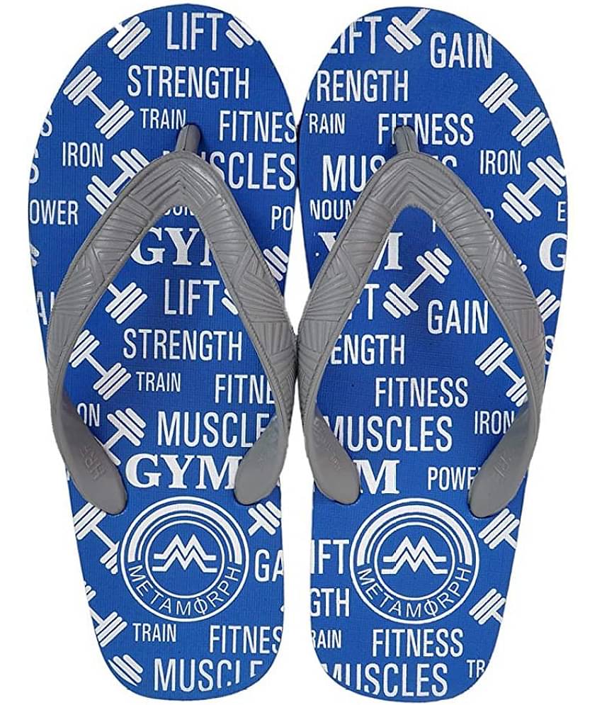 METAMORPH Blue Slide Flip flop