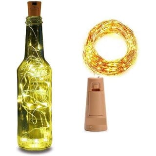 Charkee Cork LED String Lights for Wine Bottles (Cork Light Warm White)