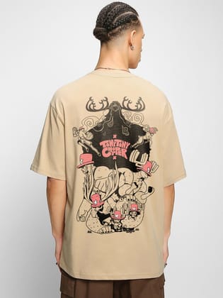 Tony Tony Chopper Oversized T-Shirt-Taupe / S