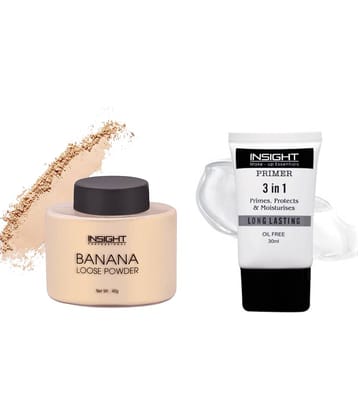 Insight Makeup Kit Primer & Banana Powder Complete Base Set (Pack of 2)