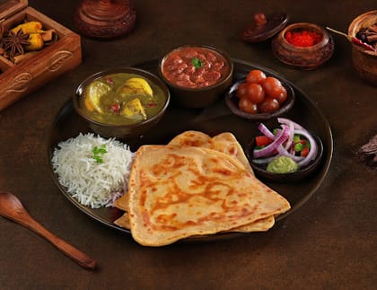 Aloo Palak Thali Meal