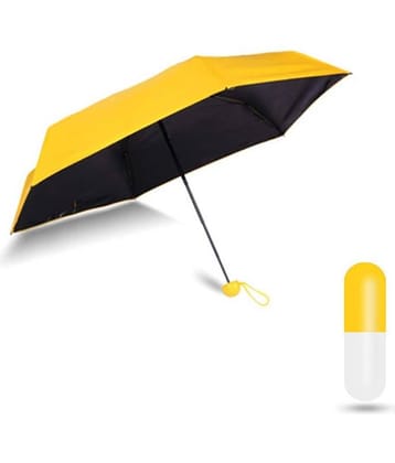 Hope Smile Multi Color Foldable Mini Cute Lights and Small Capsule Umbrella with Cute Capsule Case