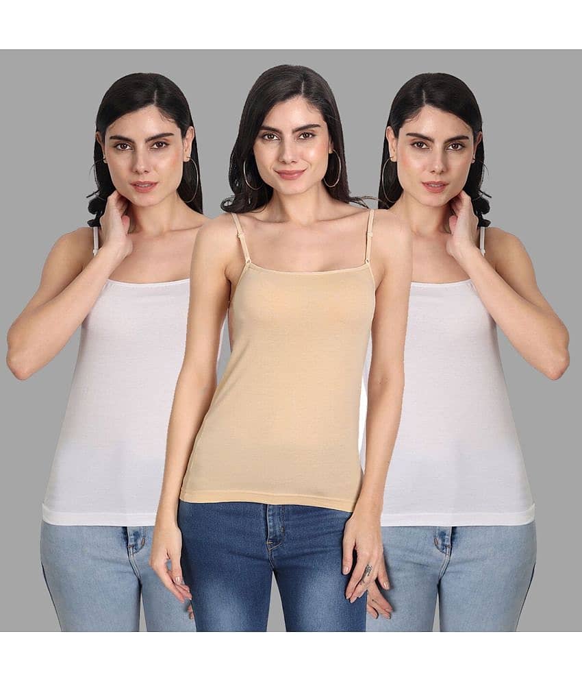 AIMLY Cotton Slip - White Pack of 3