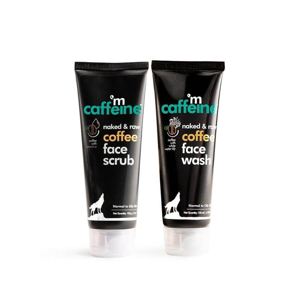 mCaffeine Anti-Pollution Kit - Combo of Coffee Face Scrub, 100 gm & Coffee Face Wash, 100 gm