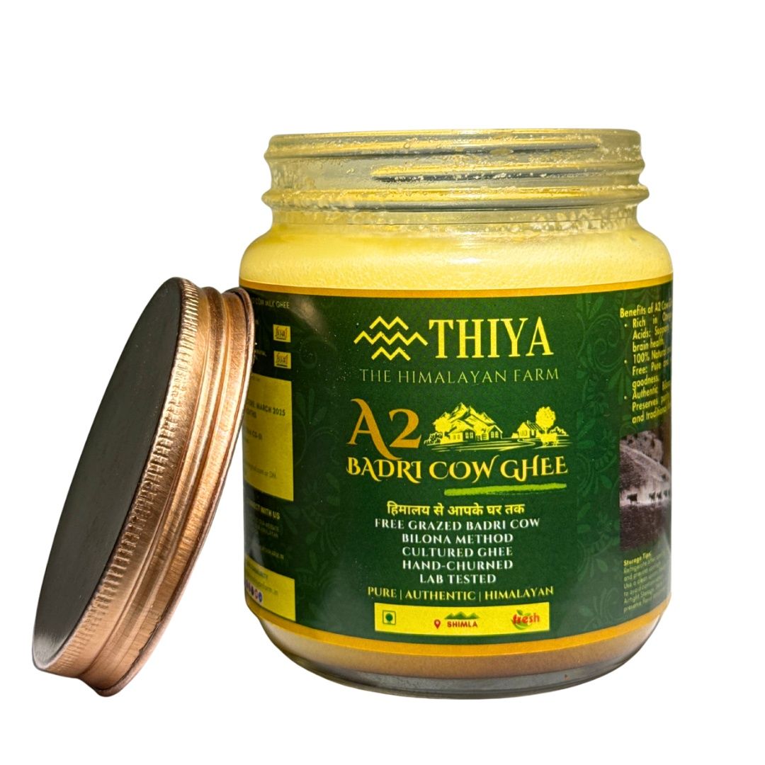 Thiya A2 Badri Cow Ghee | Bilona Method | Pure Desi Ghee from Free-Grazing Cows | Himalayan Superfood | Himachal Pradesh