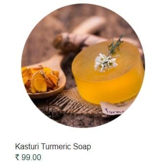 Kasturi Turmeric Bathing Bar | Natural Glow | Daily Cleansing