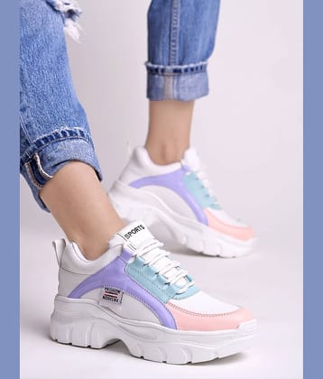 Shoetopia White Women's Sneakers