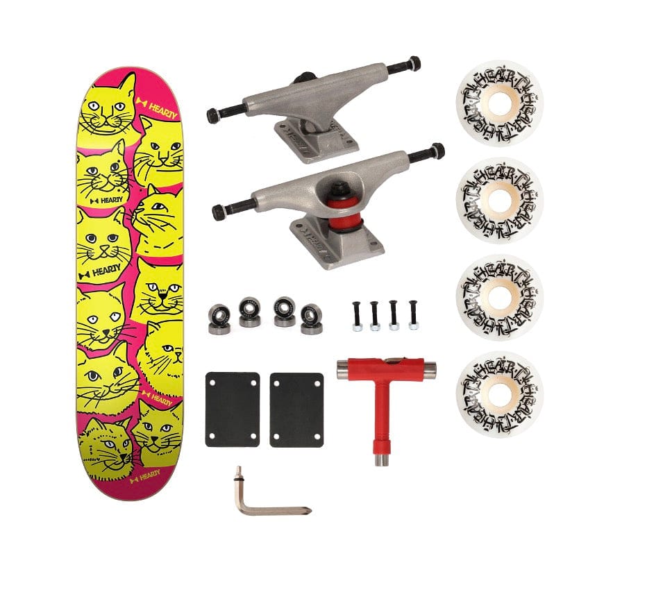 Hearty Pro-Complete Skateboard Pack- Unassembled- 8.0"-Cat-8.25" x 32.66"