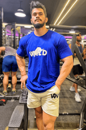 Wild Verve Vintage T-shirt (ROYAL BLUE)-S / ROYAL BLUE