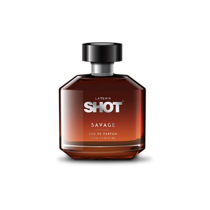 Layer�r Shot Savage Perfume for Men - 100ml | Long Lasting Eau De Parfum (EDP) | Oriental Leathery Scent with Oud & Rose | Bold & Luxurious Fragrance