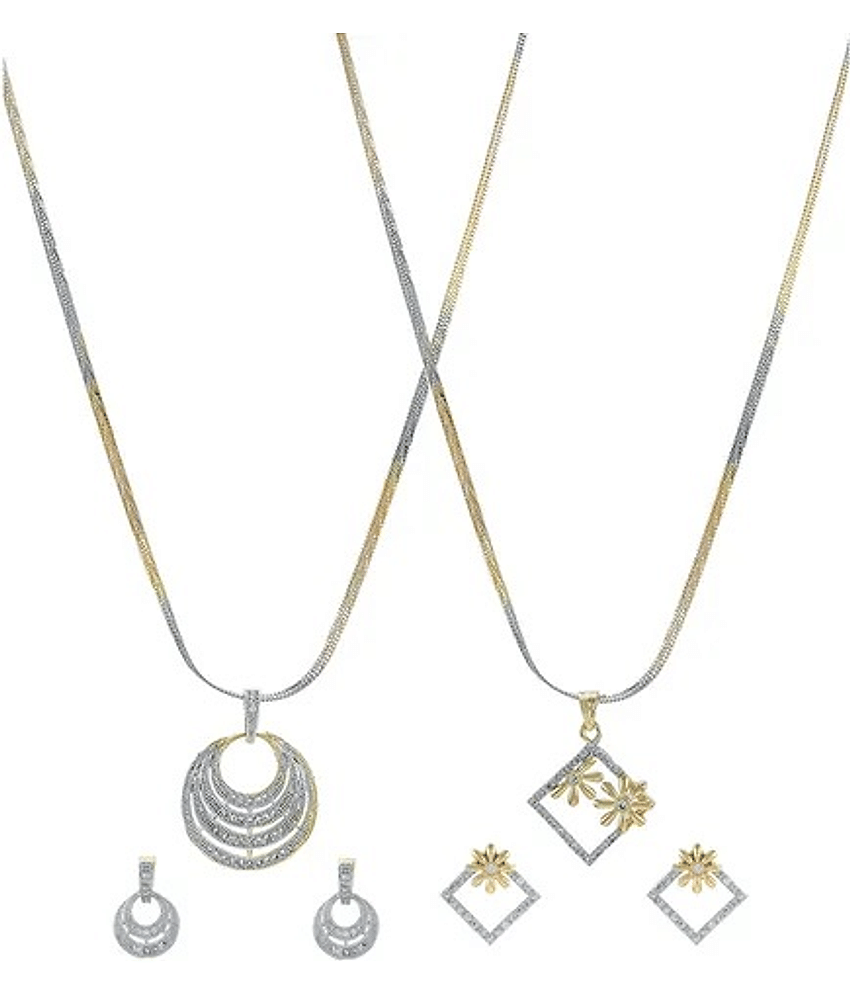Sunhari Jewels - Gold Pendant set ( Pack of 2 )