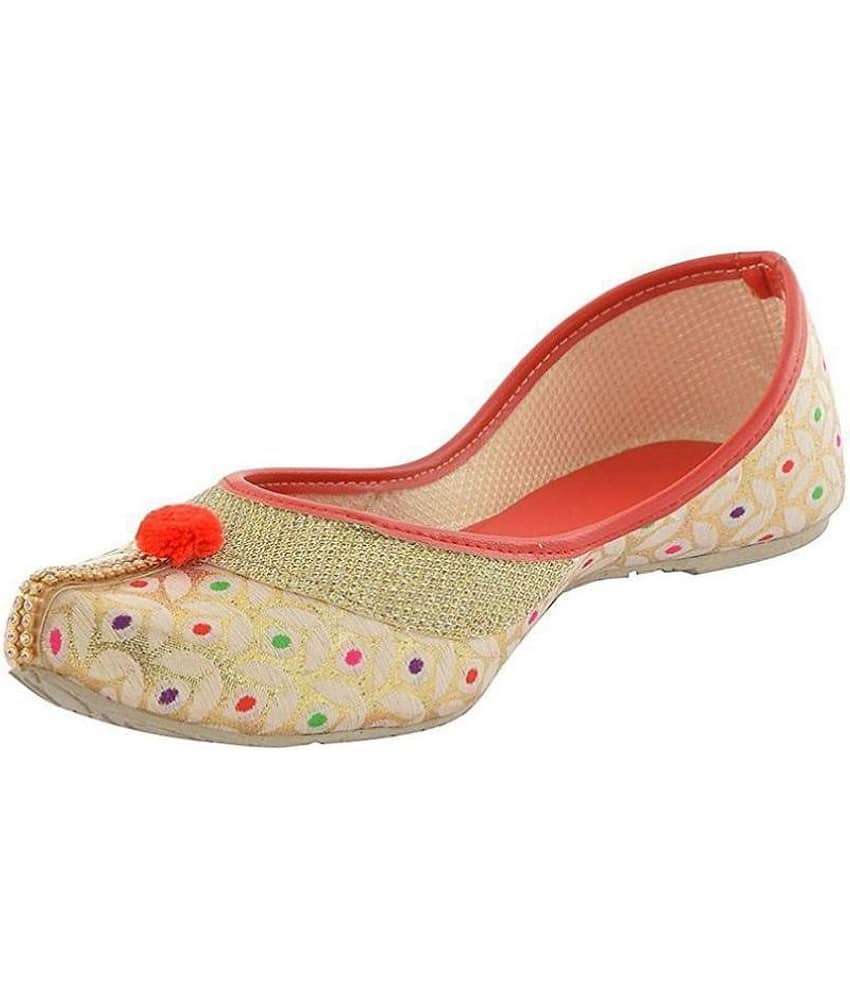 Raj Beige Ethnic Footwear