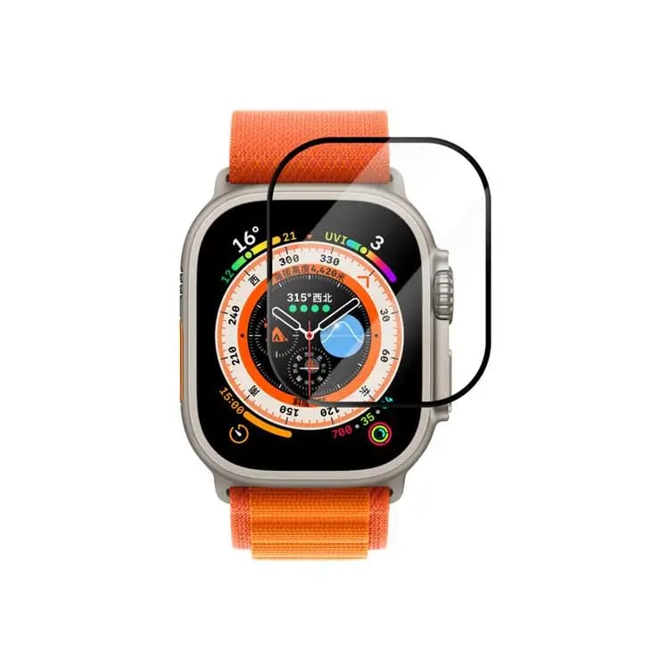 Valente Edge to Edge 9H Tempered glass With Installation Kit for apple watch Ultra(49mm)