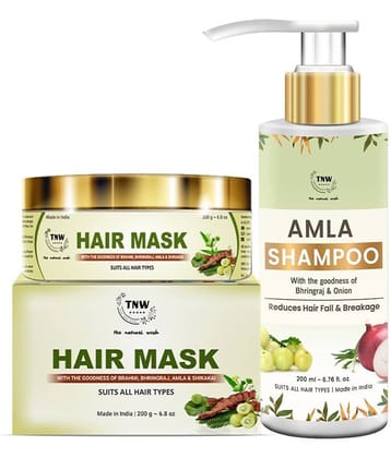 TNW - The Natural Wash (Amla Shampoo + Amla Hair Mask) 400 ml With the Goodness of Amla Facial Kit mL