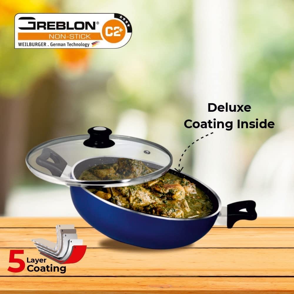 Stylish Home - - and - - Decor BALTRA  Induction Base  Non Stick Kadhai 24 CM 2025 at ShopCircui