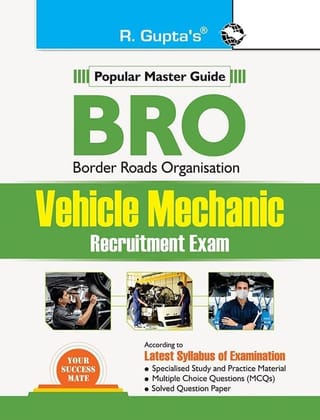 BRO : Vehicle Mechanic Recruitment Exam Guide [Paperback] [Dec 06, 2025] RPH Editorial Board