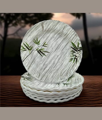 kitchrox 6 Pcs Melamine Multi Color Quarter Plate