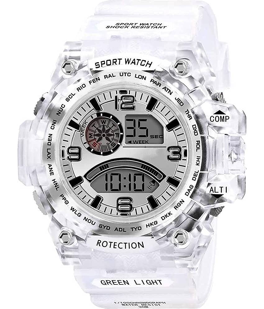 DECLASSE - Silver Resin Digital Men's Watch