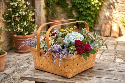 Handcrafted Square Handle Basket | Stylish Woven Storage & Home Organizer Handcrafted Square Handle Basket | Stylish Woven Storage & Home Organizer