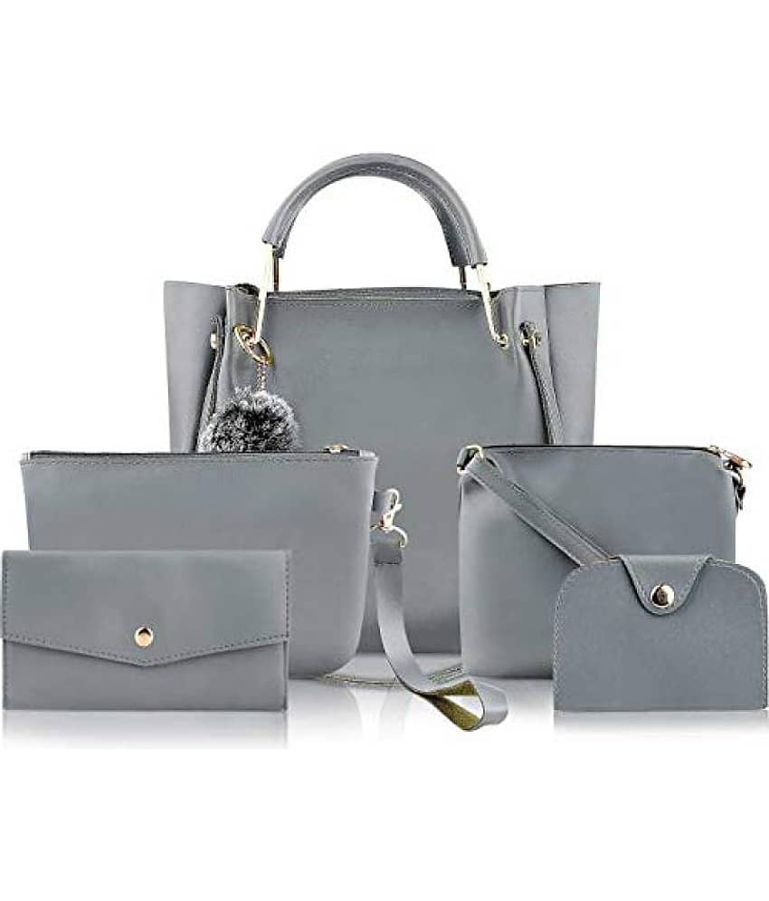 Fargo Gray Faux Leather Handheld