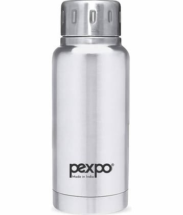 Pexpo 300ml 24 Hrs Hot and Cold Flask, Cameo Vacuum insulated Bottle (Pack of 1, Black )