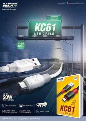 KDM KC 61 TYPE C DETA CABLE 20W