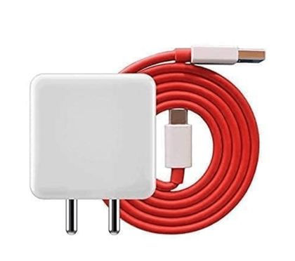 85W Supervooc Charger with USB Type C Cable for OnePlus for One.Plus 11 11R 11 Pro 5G 11R 10 10 Pro 10R 10R 9 9 Pro 9R 8 8 Pro7 Pro7T 7t Pro 7 7T Nord N10 5G White & RedFast charging adapter with USB Type-C cable