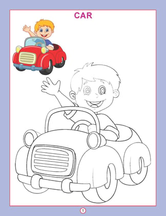 Transport Copy Colour Book for Kids Age 1 -6 Years - Drawing and Painting Book for Early Learners (Copy Colour Books) [Paperback] Dreamland Publications