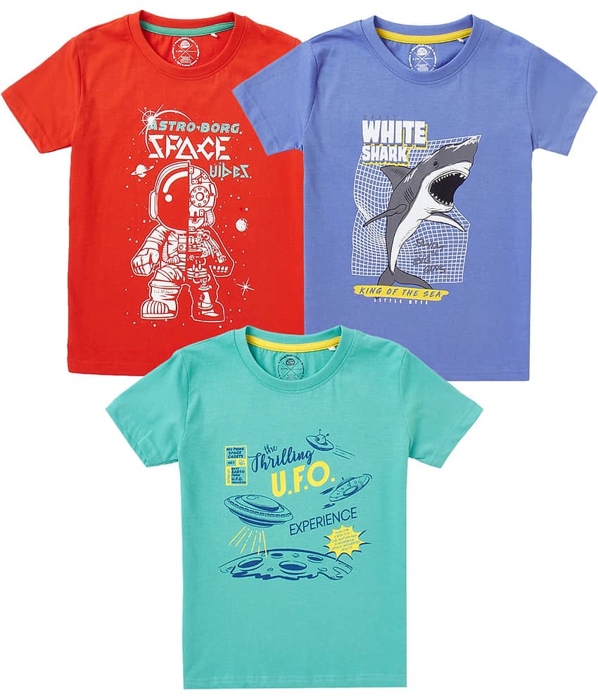 Cub Mcpaws Pack of 1 Boys Cotton T-Shirt ( Multicolor )