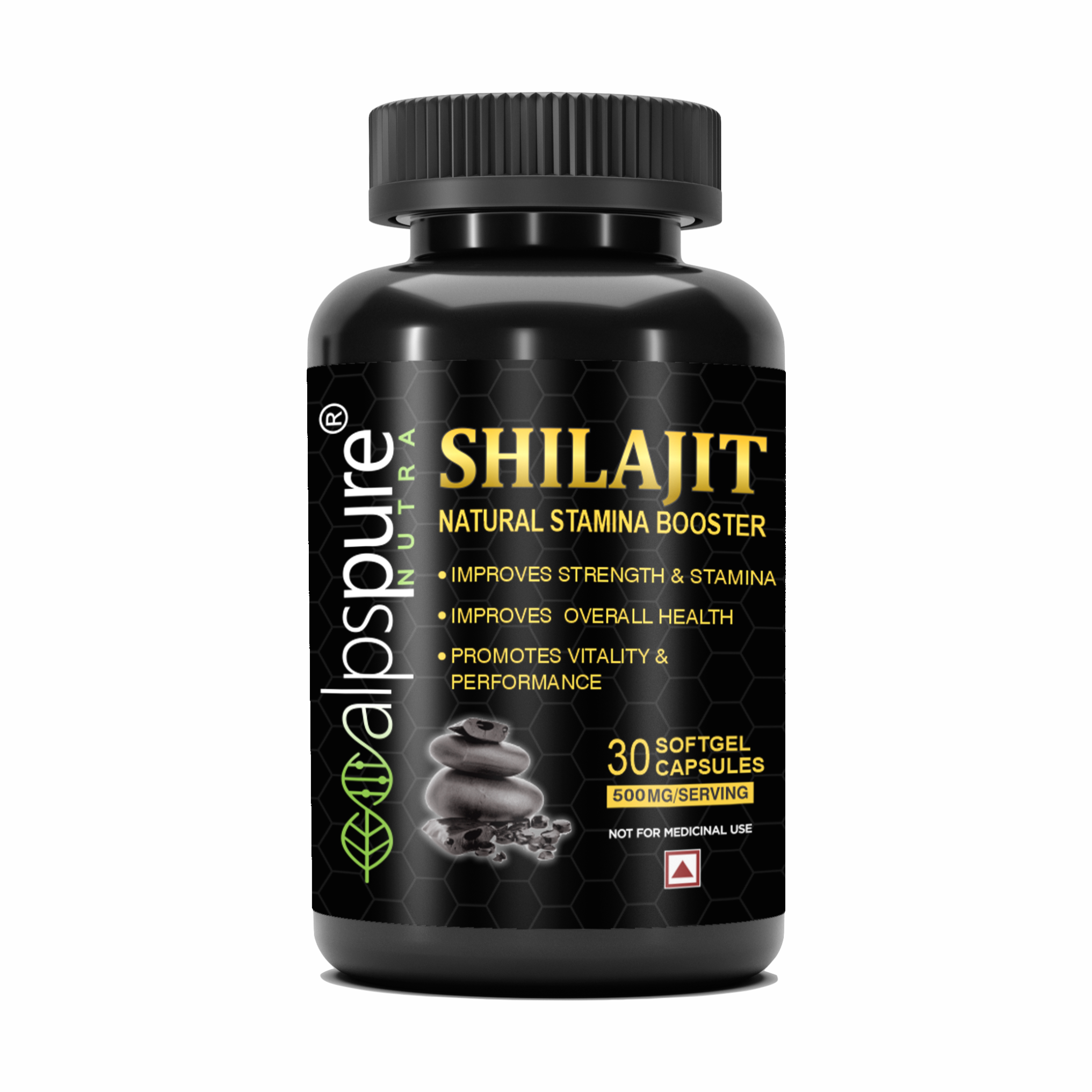 🎁 Pure Shilajit Softgel Capsules (65% off)-Without Offer / 30 Capsules