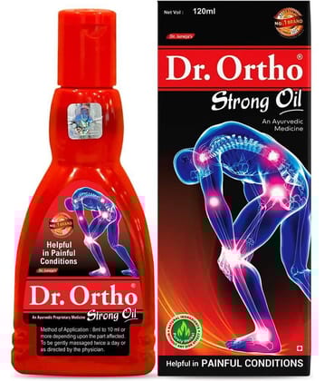 Dr.Ortho Ayurvedic Strong Oil 120Ml For Joints Pain, Knee Pain, Neck Pain, Back Pain, Shoulder Pain