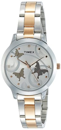 Timex Silver Dial Women Analog Watch - TW000T607-Silver
