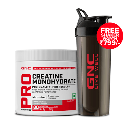 GNC Pro Performance Creatine Monohydrate 250 gms Unflavoured