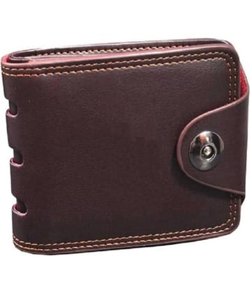 Amor Benison - Crazy Brown PU Men's Two Fold Wallet ( Pack of 1 )