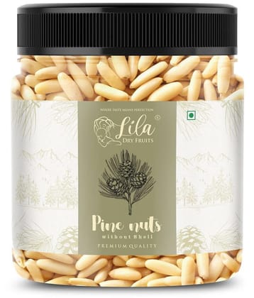 Lila Dry Fruits Pine Nuts(Chilgoza) 100 gm Jar