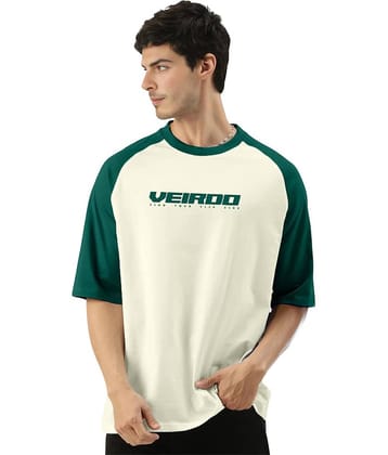 Veirdo Men Cotton Oversized Fit Printed T-Shirt ( Multicolor )