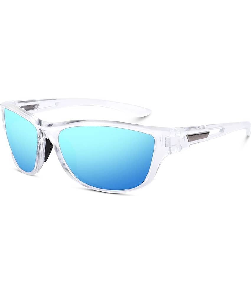 PIRASO White Visor Sunglasses ( Pack of 1 )