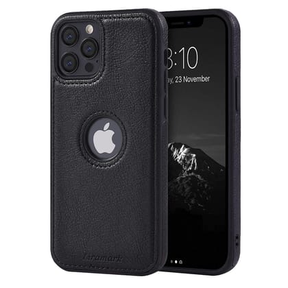 LIRAMARK PU Leather Flexible Back Cover Case Designed for iPhone 12 Pro Max