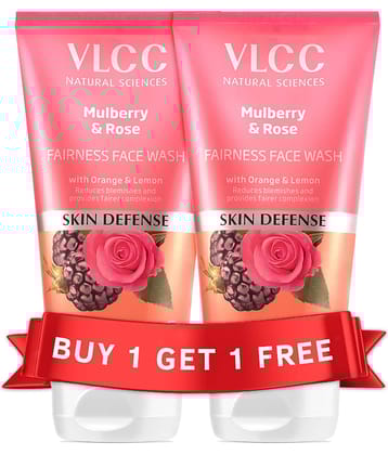 Vlcc Mulberry & Rose Facewash , 300Ml , Buy Oneget One(Pack Of 2)