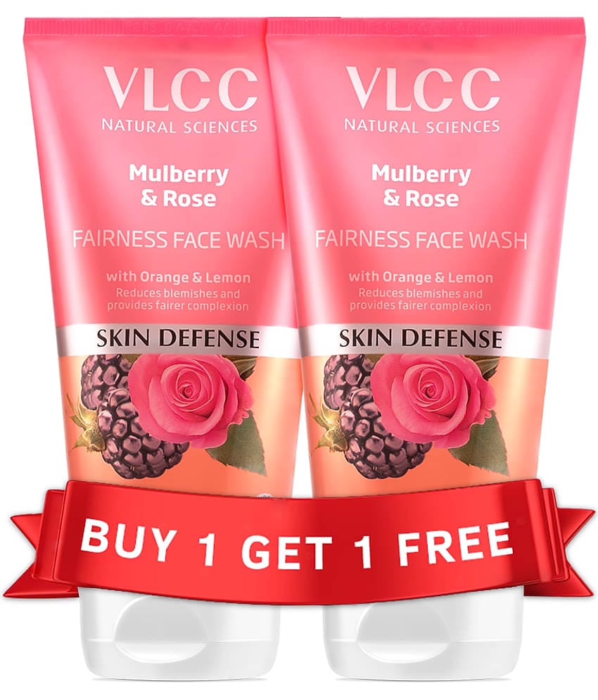 Vlcc Mulberry & Rose Facewash , 300Ml , Buy Oneget One(Pack Of 2)