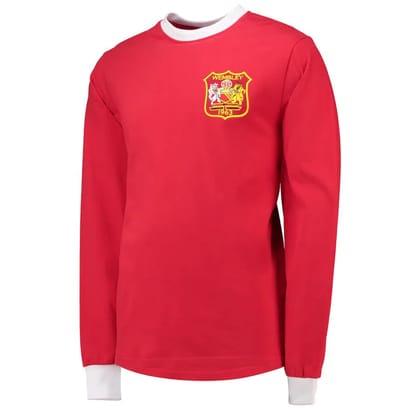 Manchester United 1963 FA Cup Final Home Retro Jersey FULL SLEEVE-S
