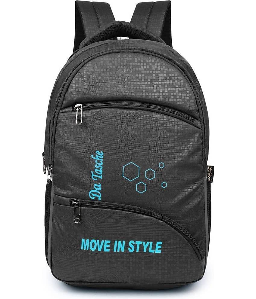 Da Tasche Black Polyester Backpack For Kids