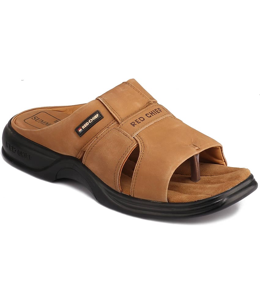 Red Chief Rust Men's Leather Slipper