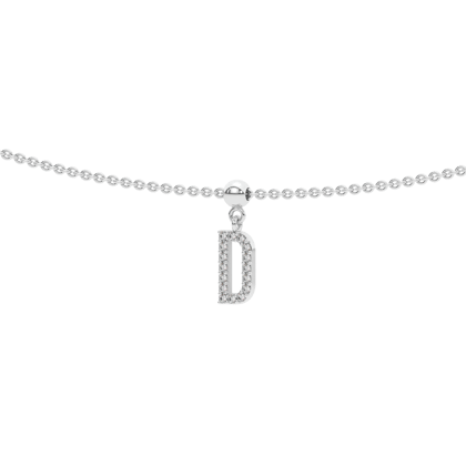 Letter "D" bead charm-Bead charm + necklace for bead charm
