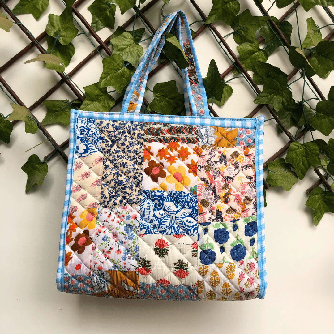 Patchwork Quilted Tote-Only Design