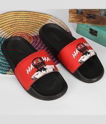 PERY PAO Red Men's Slide Flip Flop