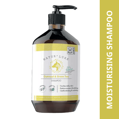 M Pets Natur'Luxe Oatmeal & Green Tea Shampoo for Dogs and Cats M Pets Natur'Luxe Oatmeal & Green Tea Shampoo for Dogs and Cats - 500mL